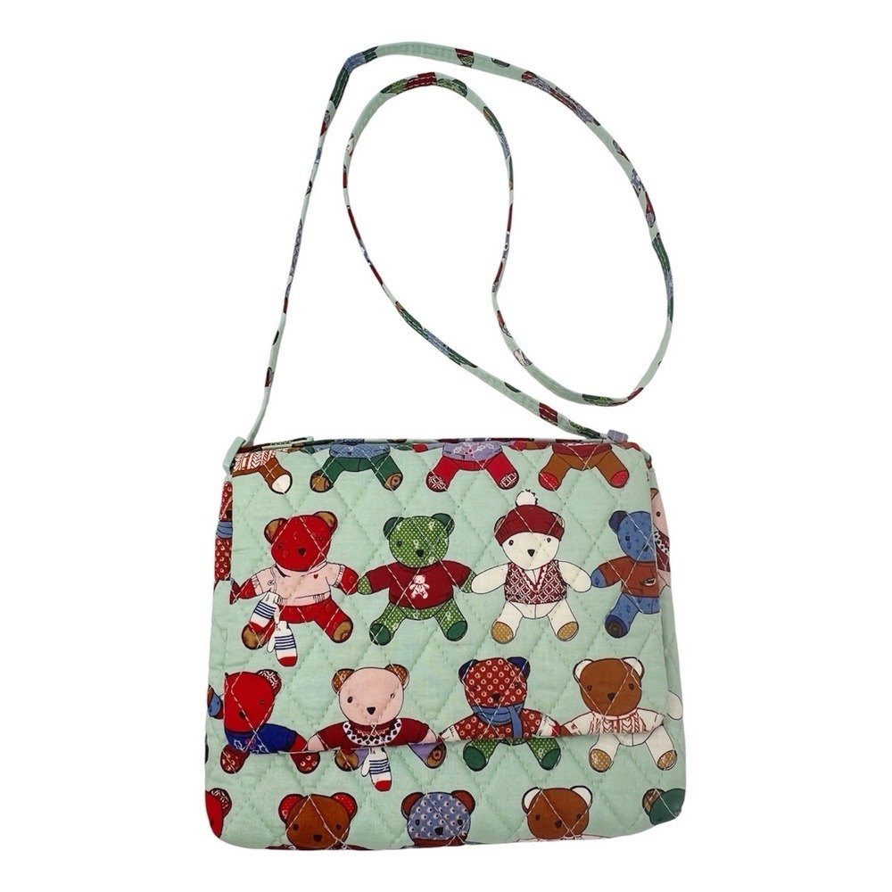 Vera Bradley Essential Crossbody Bag Toasty Teddies Christmas